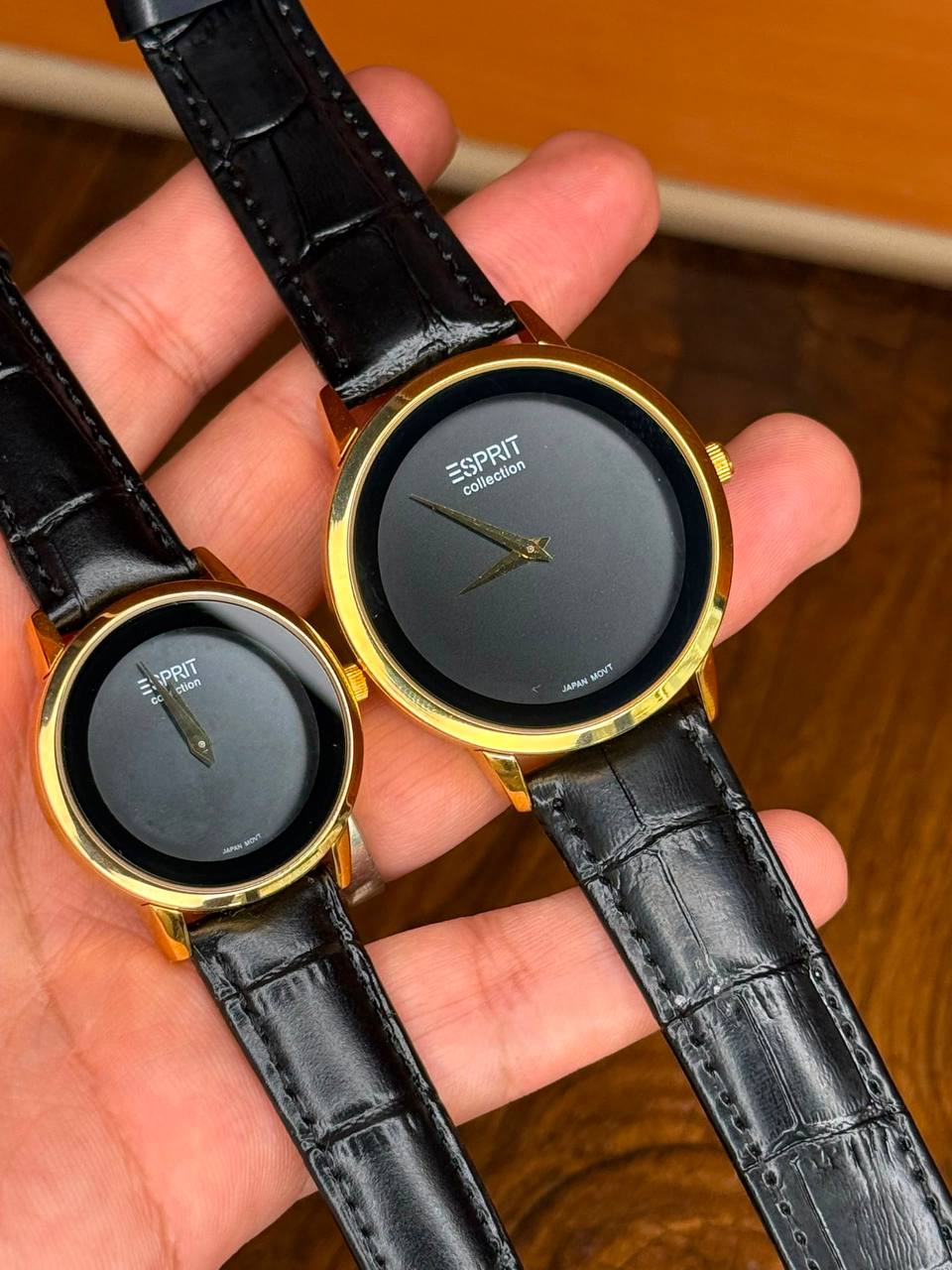 ساعت مچی ست اسپریت Esprit مشکی بند چرم