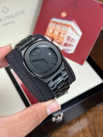 ساعت پتک ناتیلوس تمام مشکی عقربه مشکی | Patek Nautilus