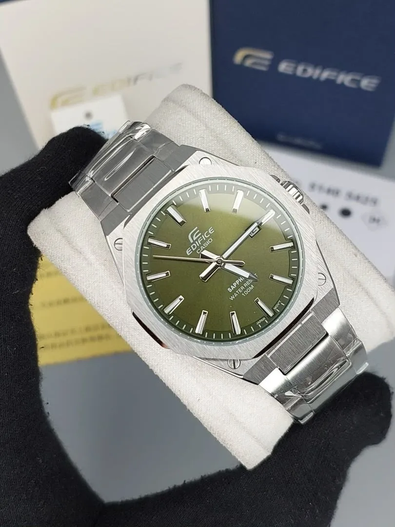 ساعت کاسیو ادیفایس بند استیل صفحه زیتونی | Casio Edifice ساعت کاسیو ادیفایس بند استیل صفحه زیتونی | Casio Edifice