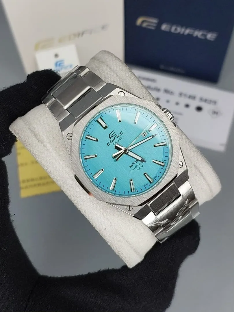 ساعت کاسیو ادیفایس بند استیل صفحه آبی کم رنگ | Casio Edifice ساعت کاسیو ادیفایس بند استیل صفحه آبی کم رنگ | Casio Edifice