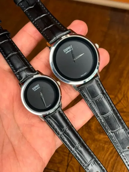 ساعت اسپریت ست موتور ژاپن مشکی طوسی | Esprit Watch