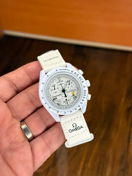 ساعت امگا سواچ تمام سفید | Omega Swatch Watch